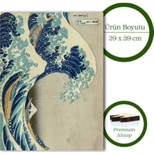 Pinecone Kanagawa'nın Büyük Dalgası Ahşap Puzzle Yetişkin Benzersiz Parçalı Yapboz Puzzle R1-08