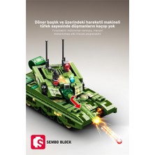 Sembo Block ZTZ-99A Ana Muharebe Tankı 297 Parça Yapı Blokları LEGO ile Uyumlu (203168)