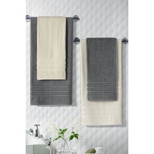 Terry Home Pandora Premium Pamuklu 50 x 90-70 x 140  cm  4'lü Banyo Havlu Seti Misafirlik/çeyizlik