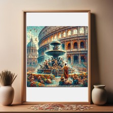 WePuzzleUp Ahşap Puzzle – Efsanevi Roma, 353 Parça, 29x29 cm – Benzersiz Şekilli ve Özel Figürlü, Yapıştırıcı Folyo Dahil, Dekoratif Yetişkin Yapboz - |S1-18|