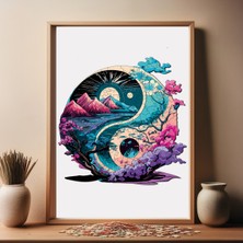 WePuzzleUp Ahşap Puzzle – Yin Yang, 141 Parça, 28x28 cm – Benzersiz Şekilli ve Özel Figürlü, Yapıştırıcı Folyo Dahil, Dekoratif Yetişkin Yapboz - |WZ-12|