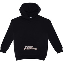 No Fear Erkek Çocuk Siyah Kapüşonlu Sweatshirt