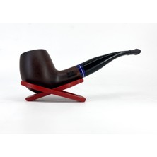 Dapper Half Bent Apple Briar (Gül Kökü) 9 mm Filtreli El Yapımı Pipo - Kahverengi 1736