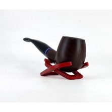 Dapper Half Bent Apple Briar (Gül Kökü) 9 mm Filtreli El Yapımı Pipo - Kahverengi 1736