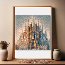 WePuzzleUp Ahşap Puzzle – La Sagrada Familia, 353 Parça, 29x29 cm – Benzersiz Şekilli ve Özel Figürlü, Yapıştırıcı Folyo Dahil, Dekoratif Yetişkin Yapboz - |S1-20|