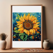 WePuzzleUp Ahşap Puzzle – Günebakan Çiçeği, 353 Parça, 29x29 cm – Benzersiz Şekilli ve Özel Figürlü, Yapıştırıcı Folyo Dahil, Dekoratif Yetişkin Yapboz - |S1-34|