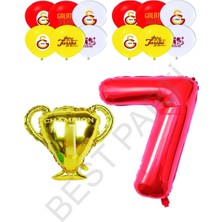 Best Parti Galatasaray Sarı Kırmızı Doğum Günü Konsepti Yaş 7