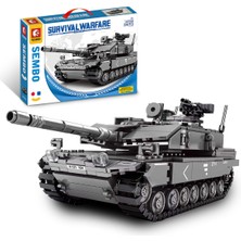 Sembo Block Leopard 2A7+ Ana Muharebe Tankı 898 Parça Yapı Blokları Legoile Uyumlu