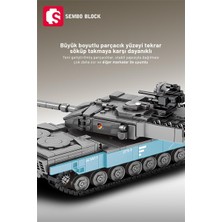 Sembo Block Leopard 2A7+ Ana Muharebe Tankı 898 Parça Yapı Blokları Legoile Uyumlu