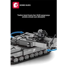 Sembo Block Leopard 2A7+ Ana Muharebe Tankı 898 Parça Yapı Blokları Legoile Uyumlu