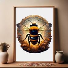 WePuzzleUp Ahşap Puzzle – Arı, 268 Parça, 28x30 cm – Benzersiz Şekilli ve Özel Figürlü, Yapıştırıcı Folyo Dahil, Dekoratif Yetişkin Yapboz - |WZ-22|