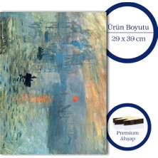 Pinecone Claude Monet Izlenim:gün Doğumu Ahşap Puzzle Yetişkin Benzersiz Parçalı Yapboz Puzzle R1-14