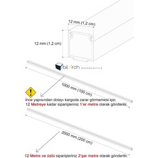 Bilarch Kablo Kanalı Kaliteli Sağlam Ambalaj 1 Metre (Tüm Boyutlar) Yapışkanlı