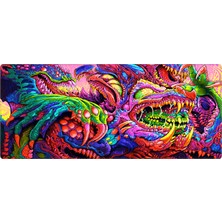 Porge Hyperbeast Mouse Pad 70X30 Mouse Pad Oyuncu Mause Pad Xl Büyük Mousepad Kenar Dikişli Yıkanabilir Speed Mause Pad