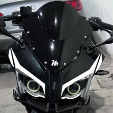 Bajaj RS200 6'lı Ön Kafa Sticker Etiket Modeli Çift Renk Beyaz Set