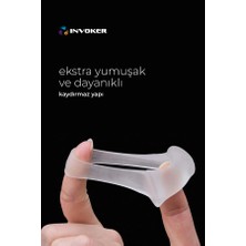 İnvoker Silikon Makaralı Ayak Serçe Parmak Koruyucu  Kemik Düzeltici  Parmak Arası Silikon Small+Large