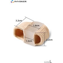 İnvoker Ayak Baş Parmak Kemik Çıkıntısı Eğriliği Düzeltici Parmak Koruyucu Silikon Gece Gündüz Aparat Small+Large