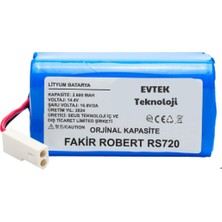 Evtek Fakir Robert RS720  2600MAH Robot Süpürge Bataryası