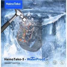 Haino Teko-3 Waterproof Amoled Ekran Su Geçirmez  3 Kordonlu Erkek Akıllı Saat