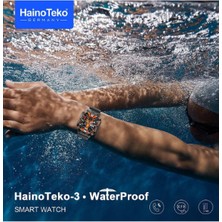 Haino Teko-3 Waterproof Amoled Ekran Su Geçirmez  3 Kordonlu Erkek Akıllı Saat