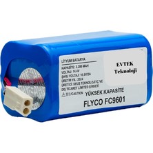 Evtek Flyco FC9601  3200MAH Robot Süpürge Bataryası