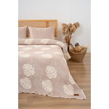 Riva İstanbul Forest Bej Çift Kişilik 3 Parça 240 x 260  cm  Pike Takımı Daily Set