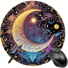 Astrolozi Shop Güneş & Ay Temalı Yuvarlak Mousepad