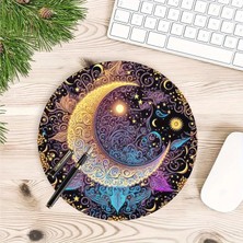 Astrolozi Shop Güneş & Ay Temalı Yuvarlak Mousepad