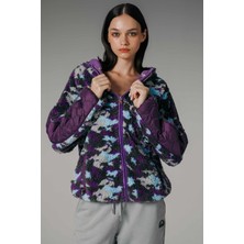 Ellesse Regular Fit Yumuşak Dokulu Renkli Kapüşonlu Teddy Ceket Bayan Ceket EF190