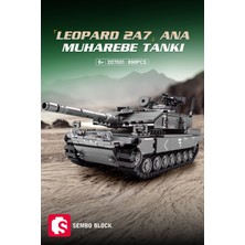 Sembo Block Leopard 2A7+ Ana Muharebe Tankı 898 Parça Yapı Blokları Legoile Uyumlu