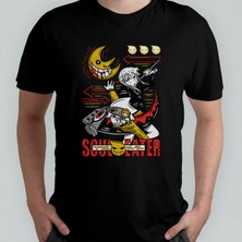 Pixxa Soul Eater Anime Manga  Pamuklu Bisiklet Yaka T-Shirt Model 1