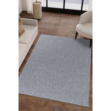 Valery Home Natura Premium Kalite Kaymaz Tabanlı Doğal Yıkanabilir Kilim Oturma Odası Balkon Bahçe Mutfak Kilim BK-102 Gri 80X200 cm