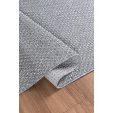 Valery Home Natura Premium Kalite Kaymaz Tabanlı Doğal Yıkanabilir Kilim Oturma Odası Balkon Bahçe Mutfak Kilim BK-102 Gri 80X200 cm