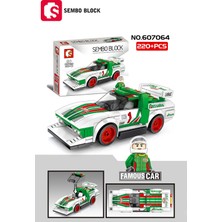 Sembo Block Lancia Stratos Yarış Arabası 209 Parça Yapı Blokları LEGO ile Uyumlu (607064)