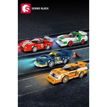 Sembo Block Ferrari BB512 Le Mans Yarış Arabası 209 Parça Yapı Blokları LEGO ile Uyumlu (607063)