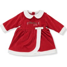 Kız Bebek Noel Kadifeyılbaşı Elbisesi 3766