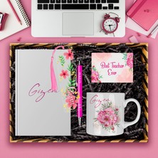 Ejoya Öğretmenlere Özel Tasarım Defter & Kalem & Kupa & Akrilik Kitap Ayracı Hediye Kutusu 114379
