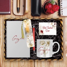 Ejoya Öğretmenlere Özel Tasarım Defter & Kalem & Kupa & Akrilik Kitap Ayracı Hediye Kutusu 114386