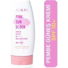 Ojijo Aydınlatıcı ve Ton Eşitleyici Pembe Güneş Koruyucu Krem SPF50++++ 50 ml Tone Up Sun Block