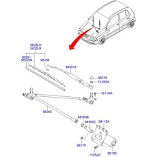 Bayii Otomotiv Atos Silecek Manivelası / Atos Silecek Mekanizması 1998-2003