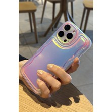 Paladyum Case iPhone 16 Pro Max Uyumlu Zigzaglı Dalgalı Hologram Puf Kılıf