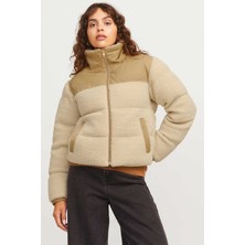 JJXX Jxlısa Teddy Puffer Jacke Krem Kadın Mont