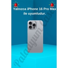 Paladyum Case iPhone 16 Pro Max Uyumlu Lux Işıltılı Inci Charmlı Kelebekli Kılıf