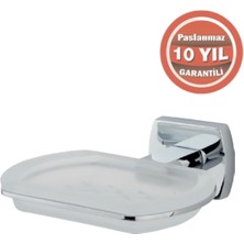 Çelik Banyo Paslanmaz Pirinç Milano Sabunluk