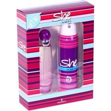 She Is Sexy Kadın Parfüm Seti Edt 50 ml + Deodorant 150 ml