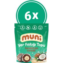 Muni Hindistan Cevizli Yer Fıstığı Topu, 80 gr x 6 Adet