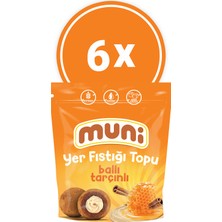 Muni Ballı Tarçınlı Yer Fıstığı Topu, 80 gr x 6 Adet