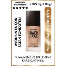 Avon Power Stay Mat Fondöten 30ml. 210N Light Beige