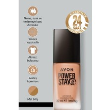 Avon Power Stay Mat Fondöten 30ml. 215P Ivory