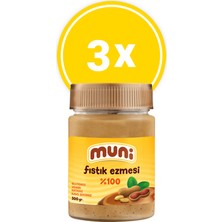 Muni 100% Fıstık Ezmesi, 300 G x 3 Adet